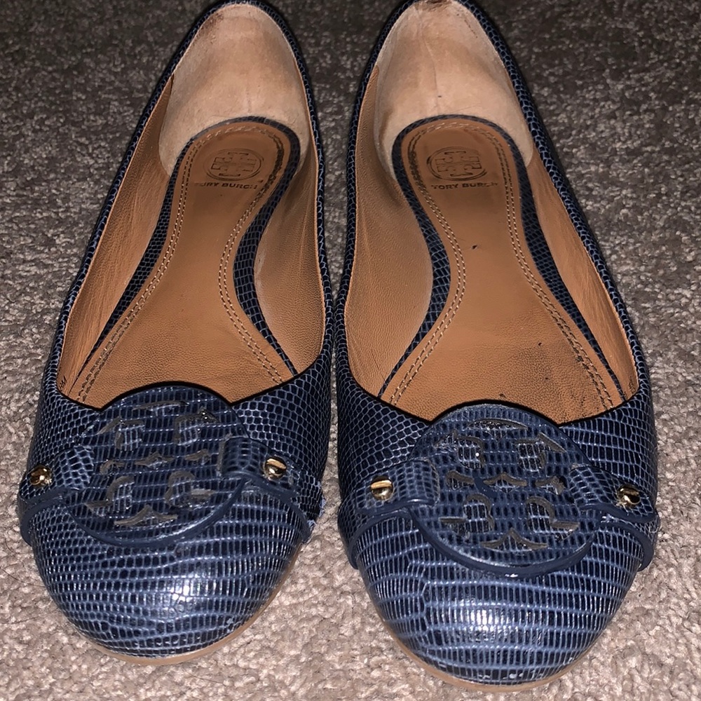 Navy Tory Burch flats